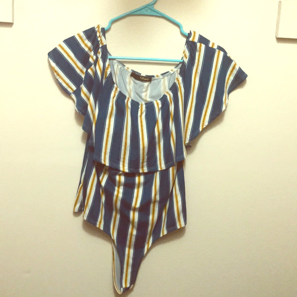 Off the shoulder body suit